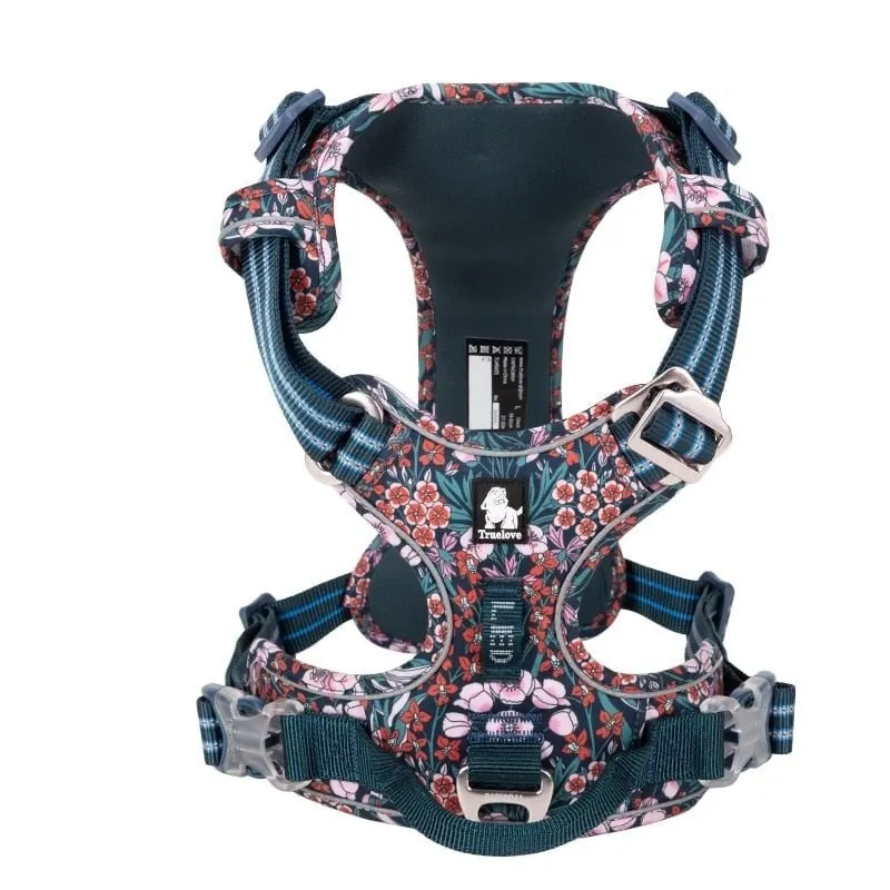 Floral Design Cotton Fabric Breathable and Reflective Harness