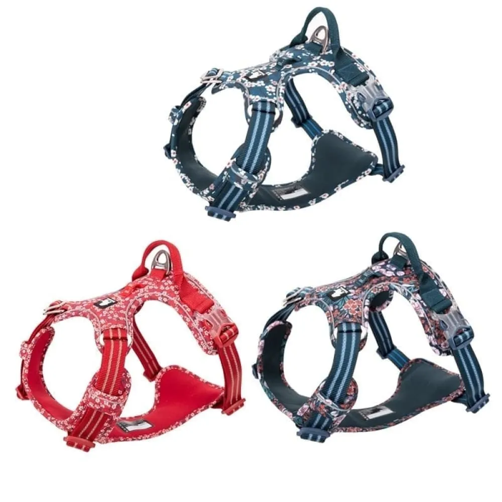 Floral Design Cotton Fabric Breathable and Reflective Harness