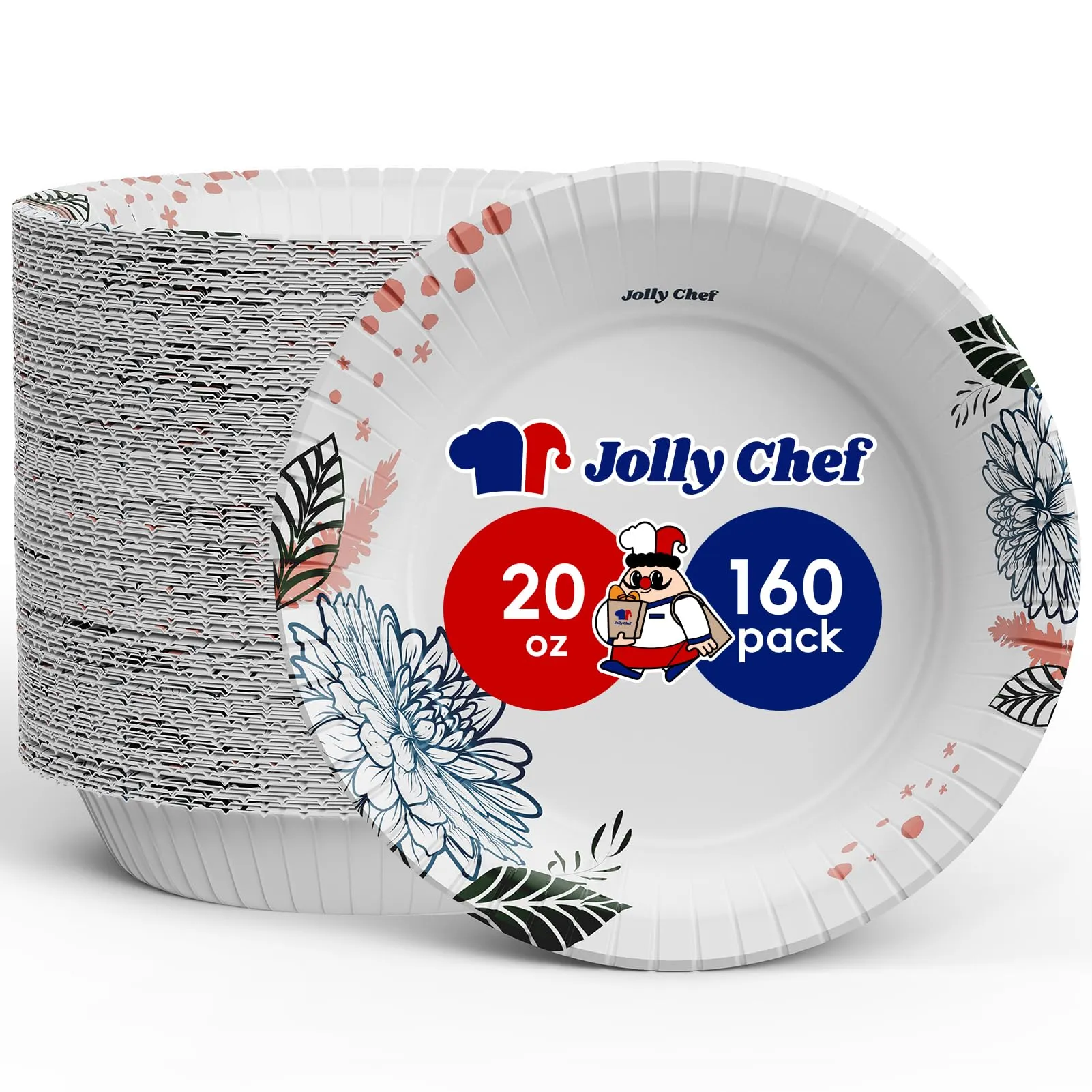 Flower Pattern Paper Bowls