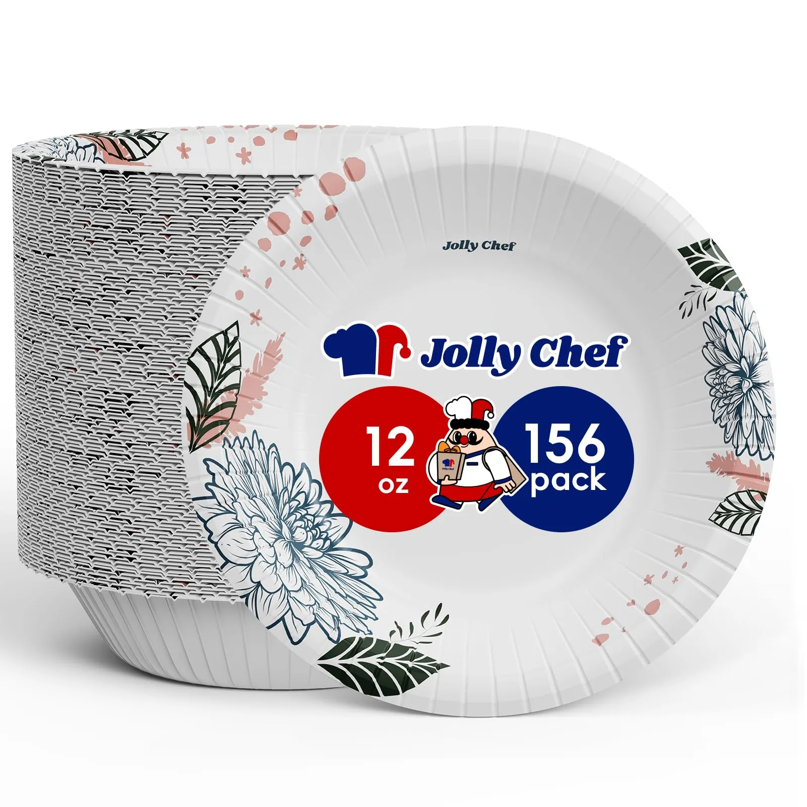Flower Pattern Paper Bowls