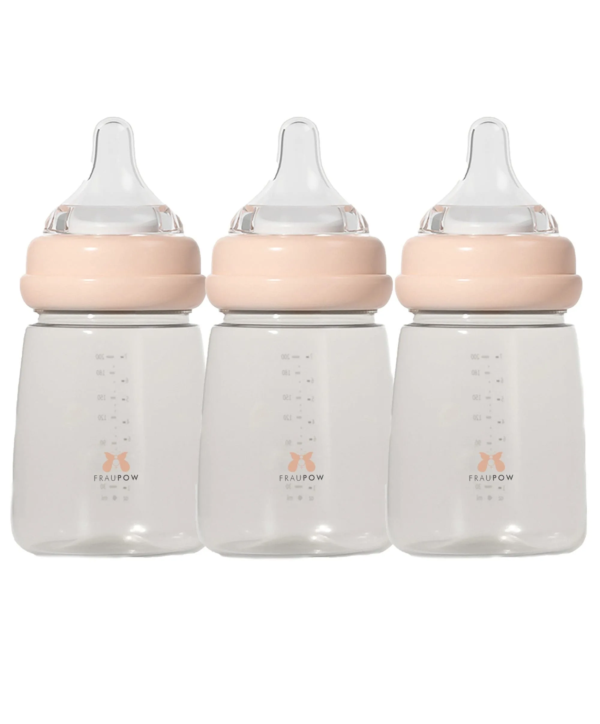 Fraupow Milk Storage & Feeding Bottles - Pack of 3