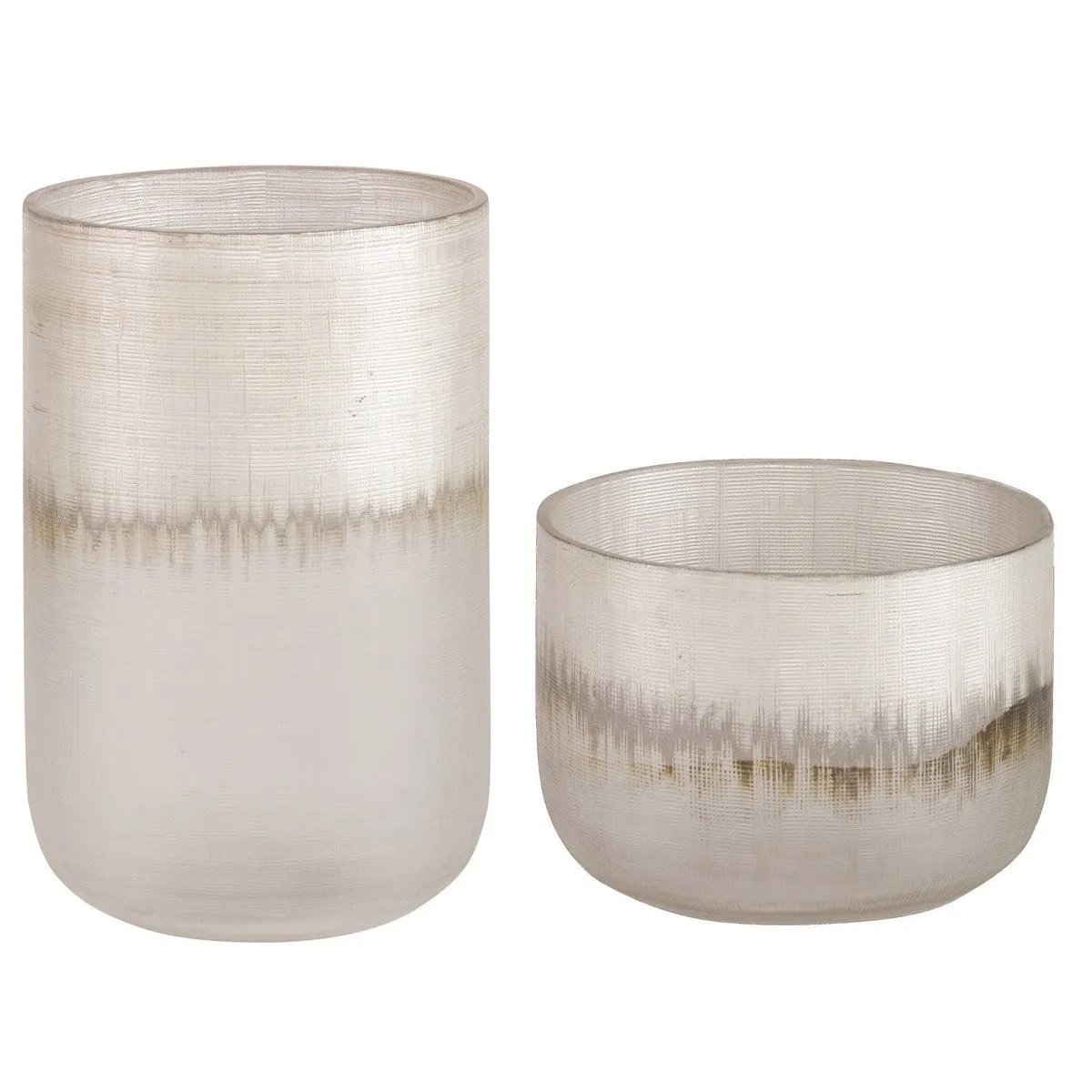 Frosted Vase- Set of 2