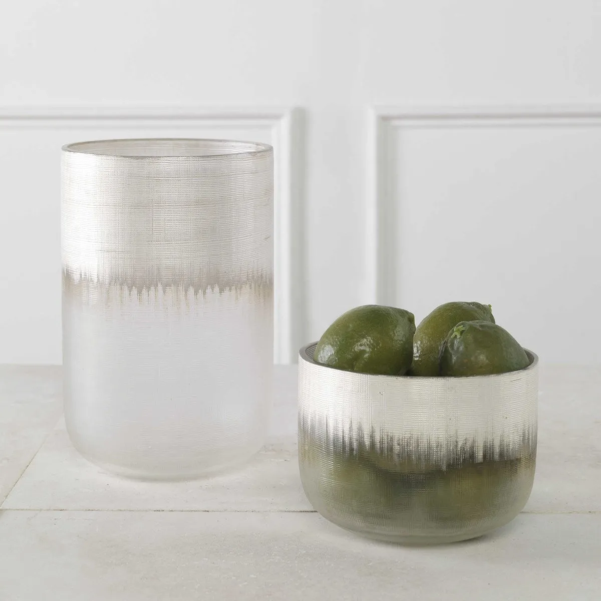 Frosted Vase- Set of 2