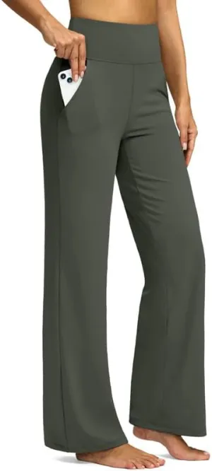 G Gradual Yoga Pants Women Wide Leg Dress Pants with Pockets High Waist Stretch Petite/Regular/Tall Casual Sweatpants Women