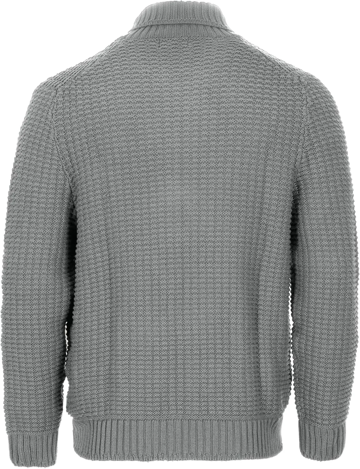 Gioberti Mens 100% Cotton Milano Knit Full-Zip Sweater