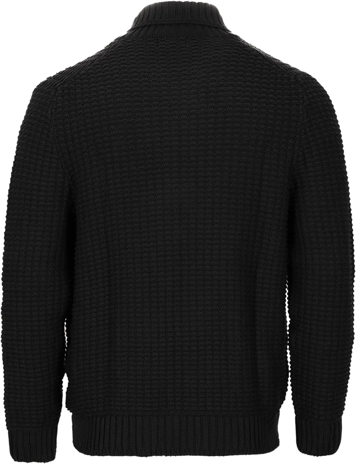 Gioberti Mens 100% Cotton Milano Knit Full-Zip Sweater