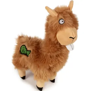GODOG BUCK TOOTH LLAMA DURABLE PLUSH DOG TOY