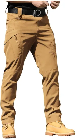GOFULY Cargo Pants for Men Ripstop Stretch Hiking Pants Convertible Multi Pockets Big and Tall Baggy Pants Travel Trousers