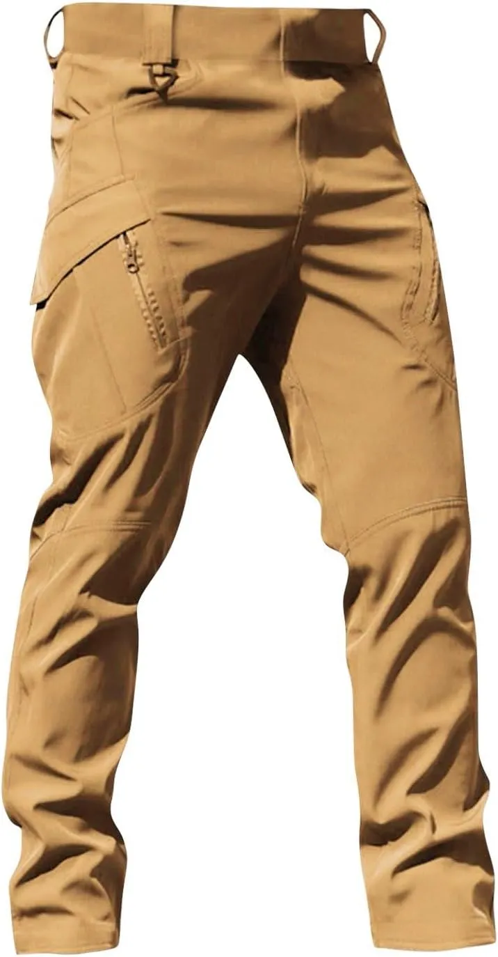 GOFULY Cargo Pants for Men Ripstop Stretch Hiking Pants Convertible Multi Pockets Big and Tall Baggy Pants Travel Trousers