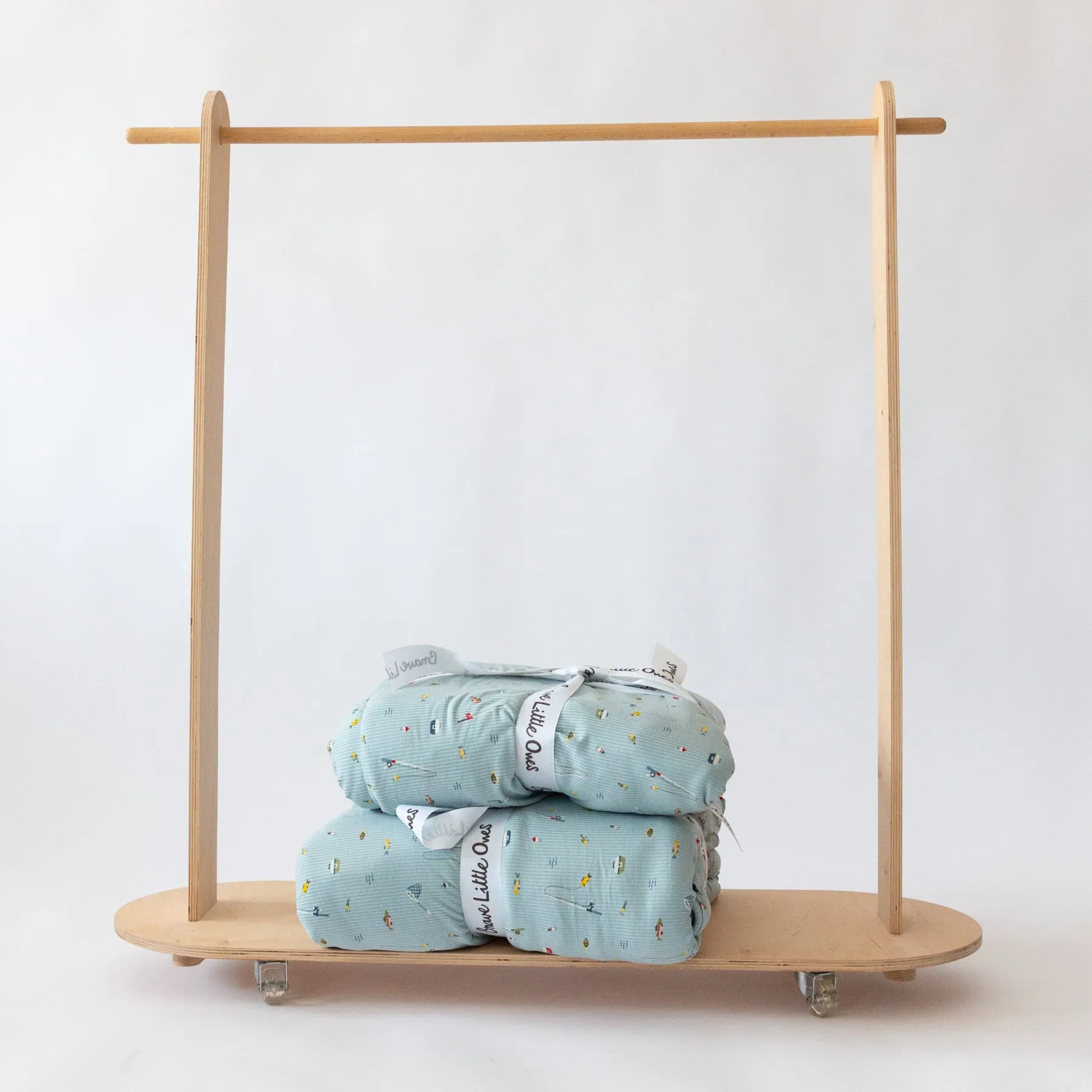 Gone Fishing Small Ribbed Youth Blanket