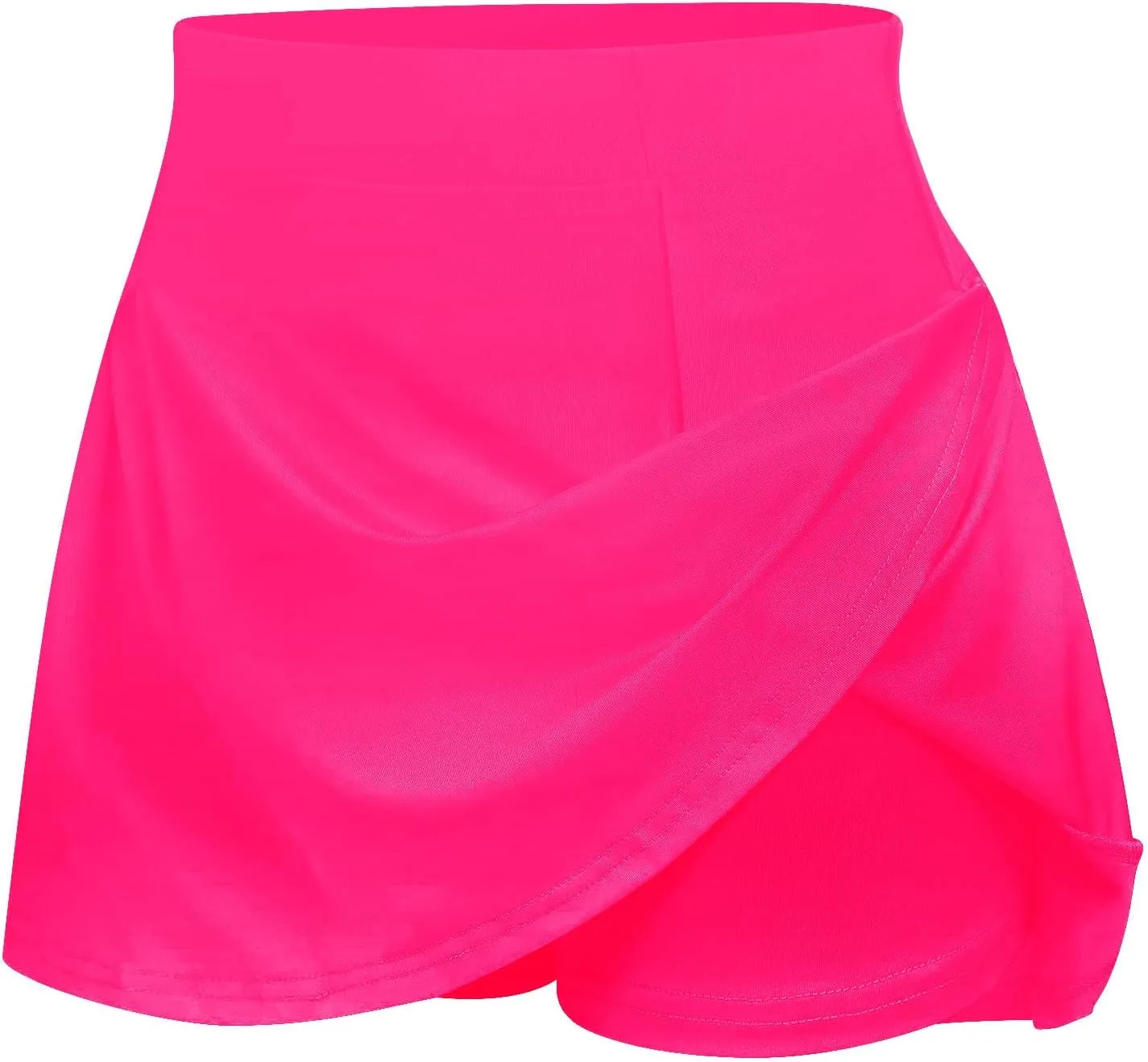 HGps8w Tennis Skirt for Women with Built-in Shorts Stretchy High Waisted Flowy Athletic Golf Skorts Skirts for Running Casual