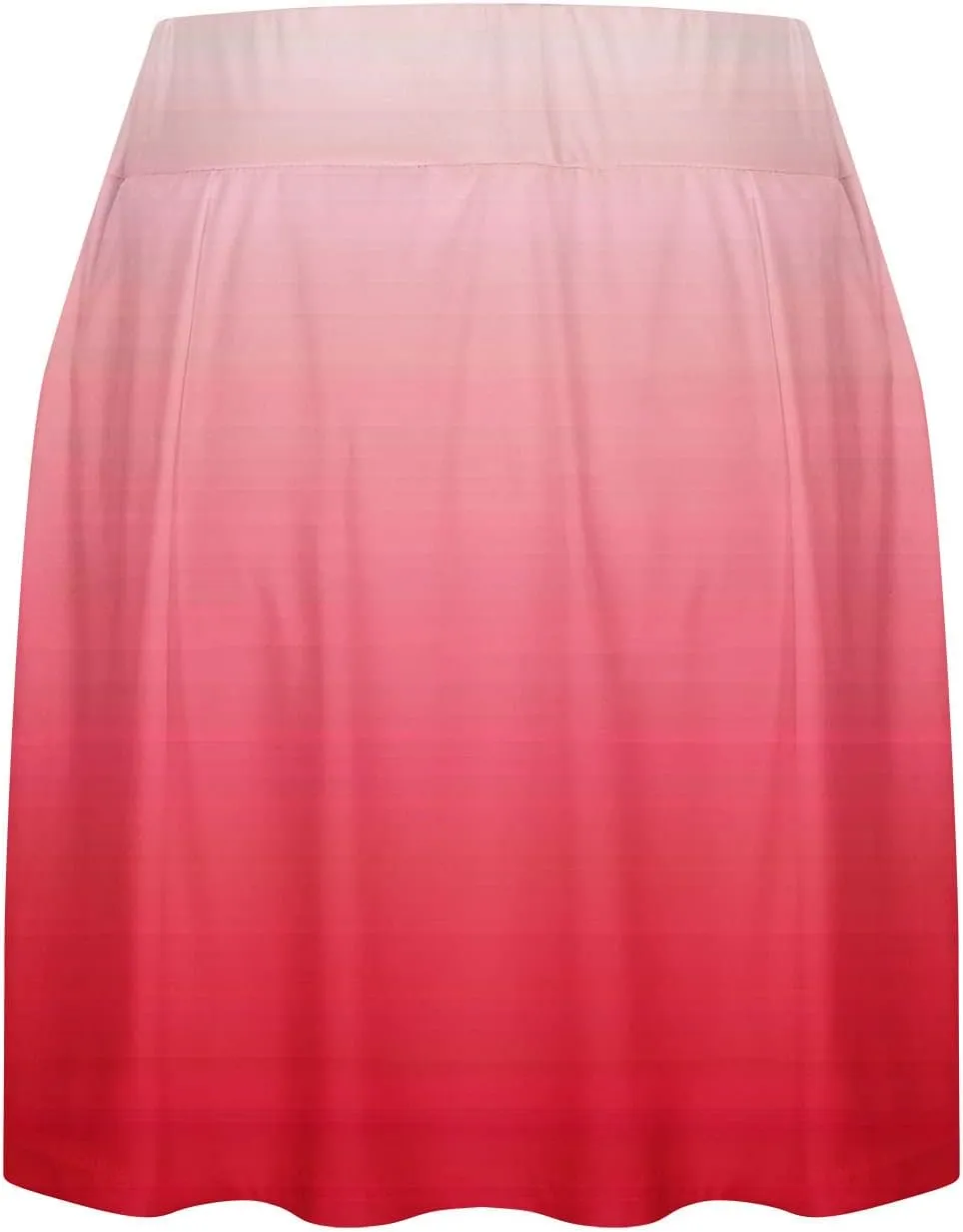HGps8w Women High Waisted Tennis Skirts Gradient Athletic Stretchy Tummy Control Flowy Golf Skorts Skirts with Pockets Shorts