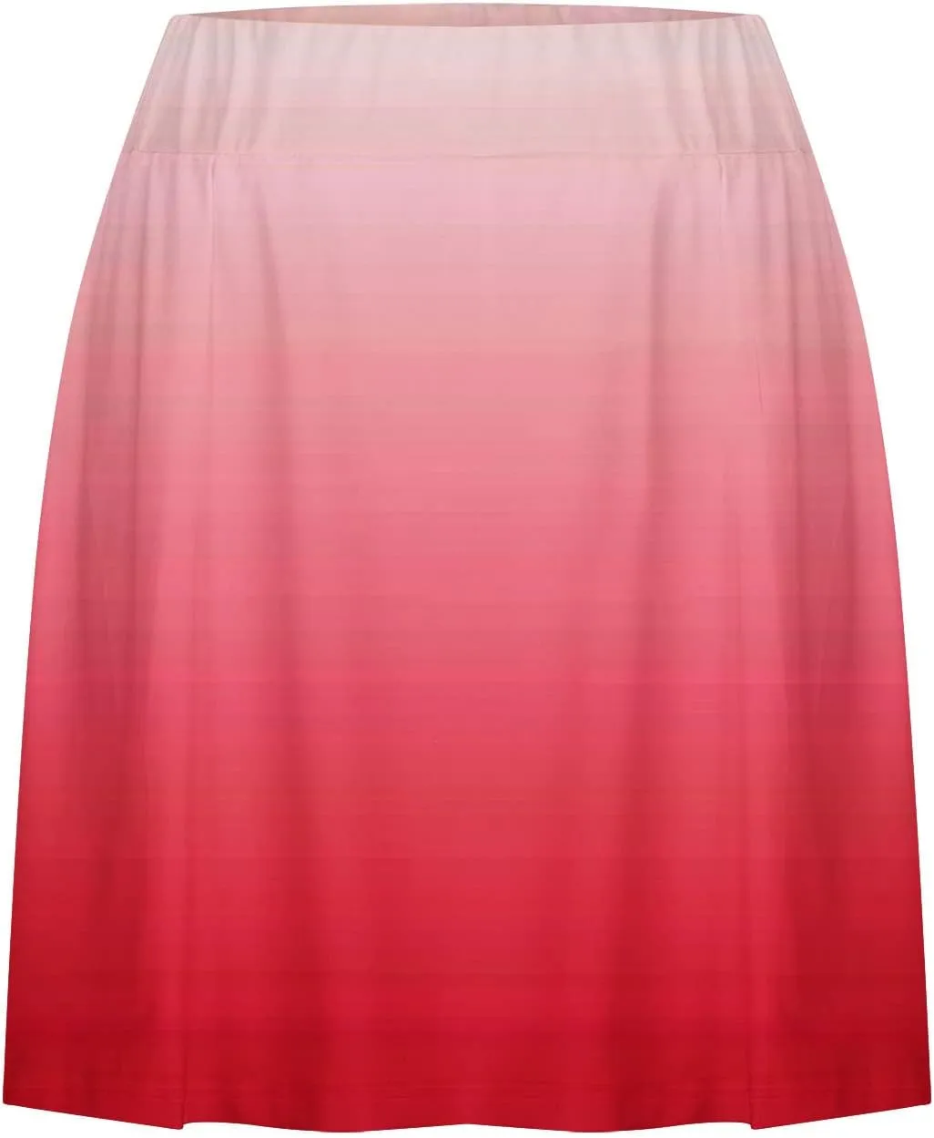 HGps8w Women High Waisted Tennis Skirts Gradient Athletic Stretchy Tummy Control Flowy Golf Skorts Skirts with Pockets Shorts