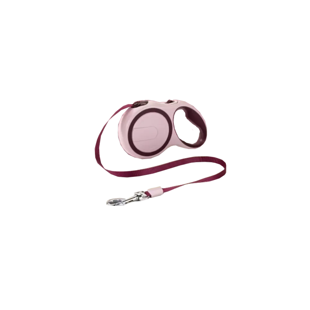 HipiDog Pet Retractable Leash 5m x 1cm - Wine Red