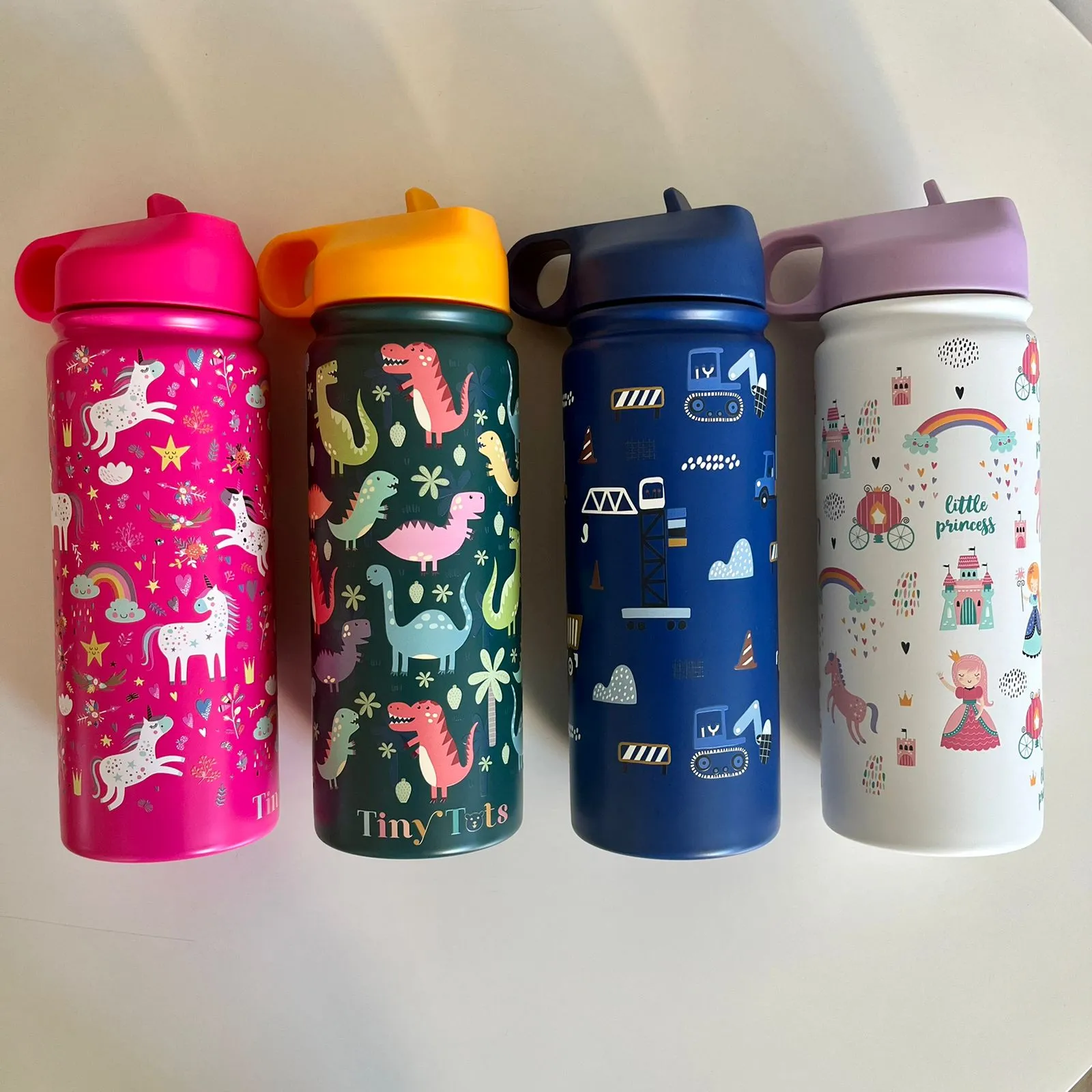 Insulated Steel Water Bottle With Straw- 475 ML - Unicorn