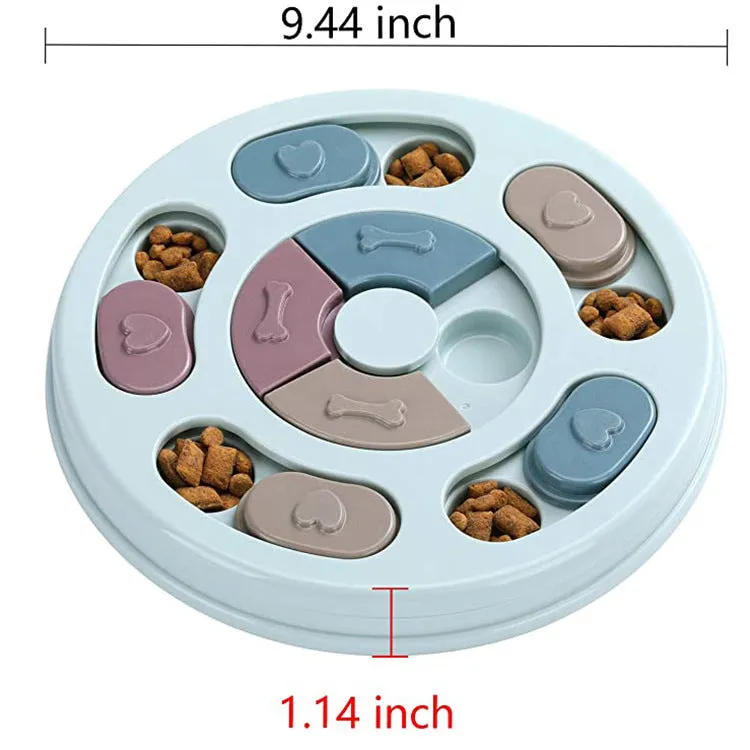 Interactive IQ Booster Dog Toy: Fun Educational Puzzle with Slow Feeder for Mental Stimulation & Healthy Eating - Perfect for Puppies, Small Dogs & Cats