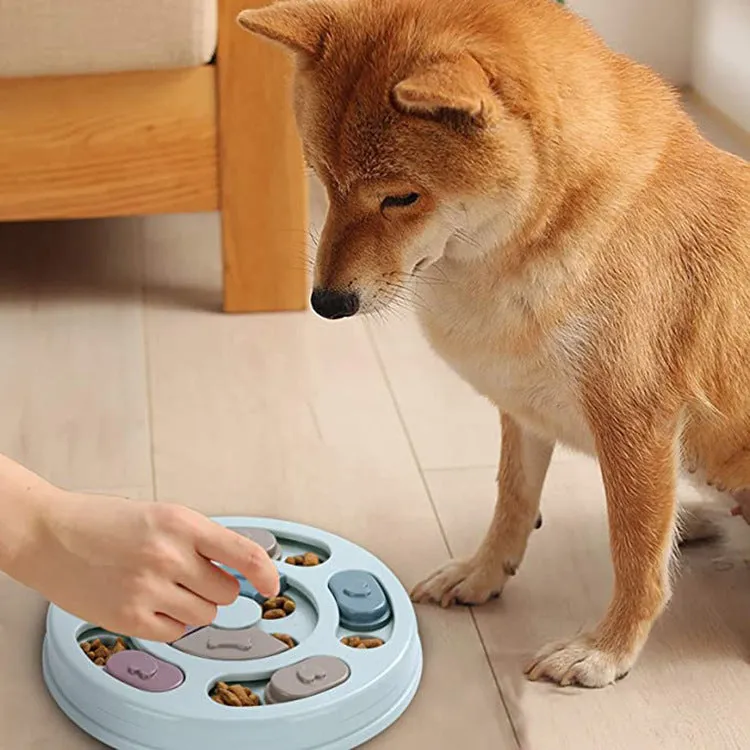 Interactive IQ Booster Dog Toy: Fun Educational Puzzle with Slow Feeder for Mental Stimulation & Healthy Eating - Perfect for Puppies, Small Dogs & Cats