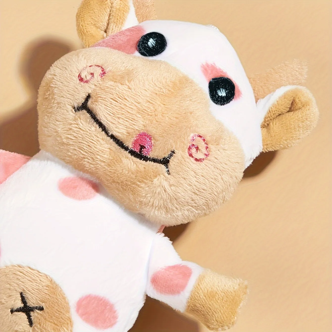 Interactive Plush Toy for Dogs Durable Cartoon Cow Design