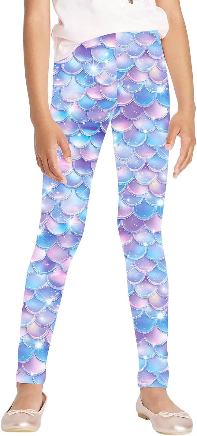 JESKIDS Girls Prints Leggings Casual Yoga Pants Tights Trousers for Kids in 4t to 13 Years