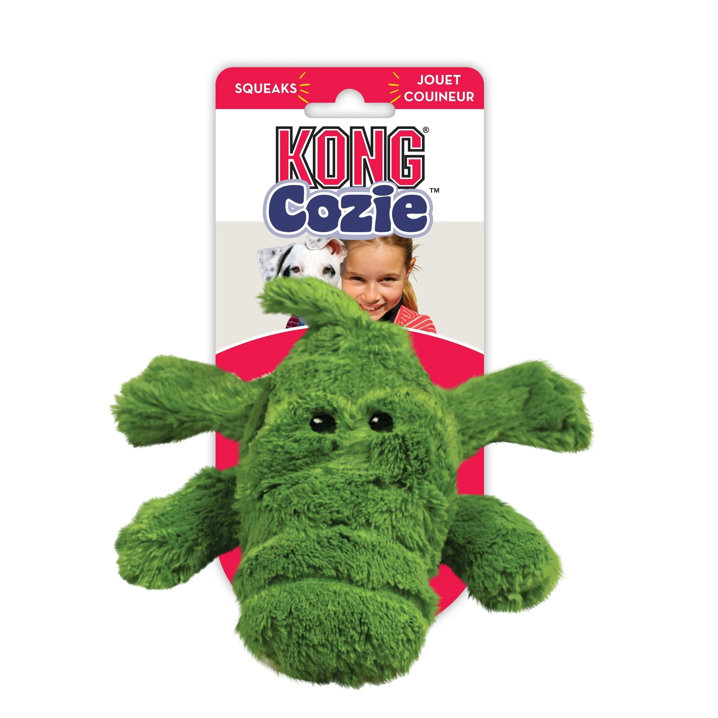 KONG Cozie Ali Alligator Extra Large Dog Toy