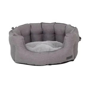 La Doggie Vita Water Resistant Oxford High Side Shell Bed Charcoal Grey