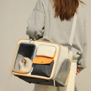 Large Capacity Dogs And Cats Backpack Light-proof Double Layer / Mochila para perros y gatos de gran capacidad, resistente a la luz y de doble capa