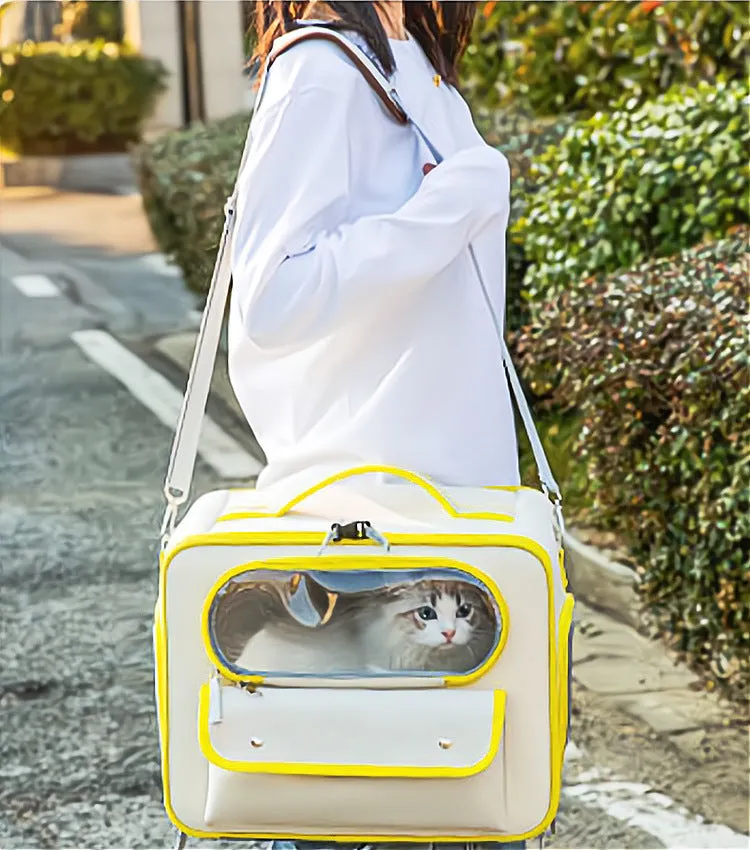 Large Capacity Dogs And Cats Backpack Light-proof Double Layer / Mochila para perros y gatos de gran capacidad, resistente a la luz y de doble capa