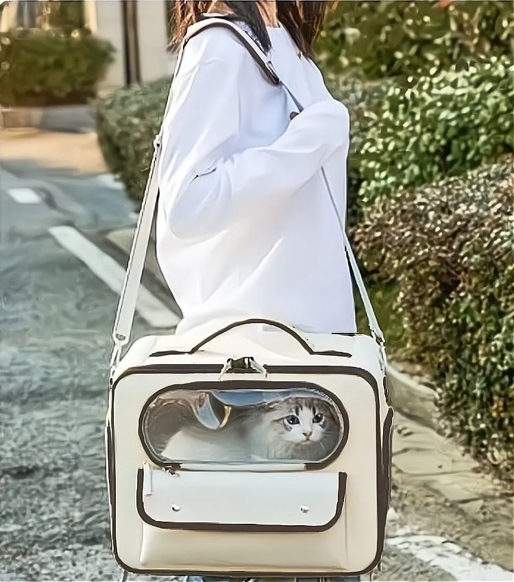 Large Capacity Dogs And Cats Backpack Light-proof Double Layer / Mochila para perros y gatos de gran capacidad, resistente a la luz y de doble capa