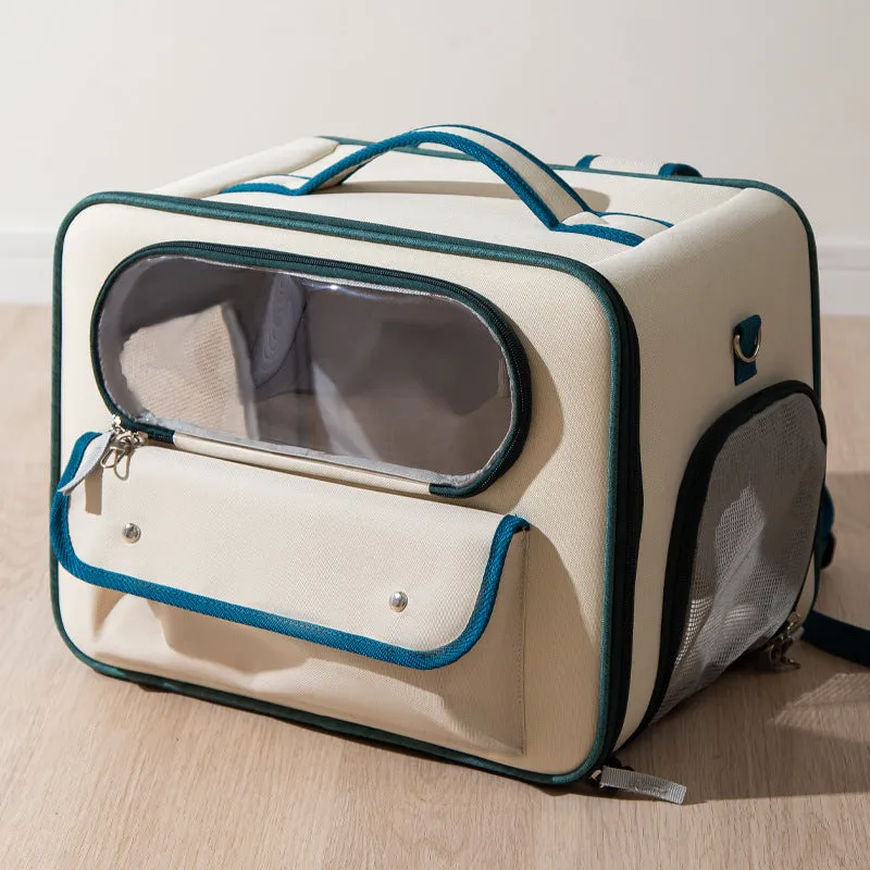 Large Capacity Dogs And Cats Backpack Light-proof Double Layer / Mochila para perros y gatos de gran capacidad, resistente a la luz y de doble capa