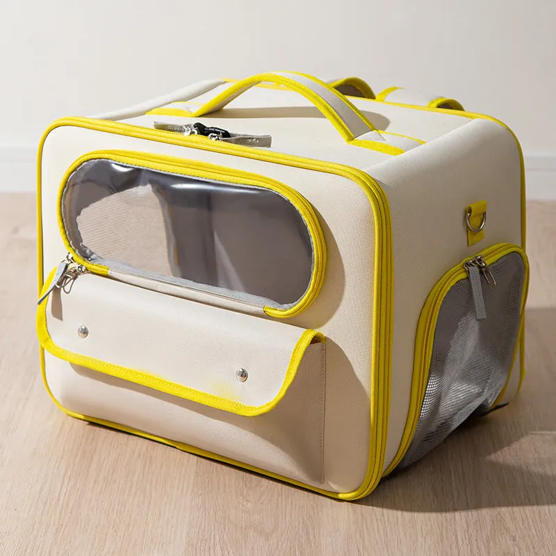 Large Capacity Dogs And Cats Backpack Light-proof Double Layer / Mochila para perros y gatos de gran capacidad, resistente a la luz y de doble capa