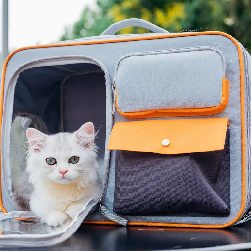 Large Capacity Dogs And Cats Backpack Light-proof Double Layer / Mochila para perros y gatos de gran capacidad, resistente a la luz y de doble capa