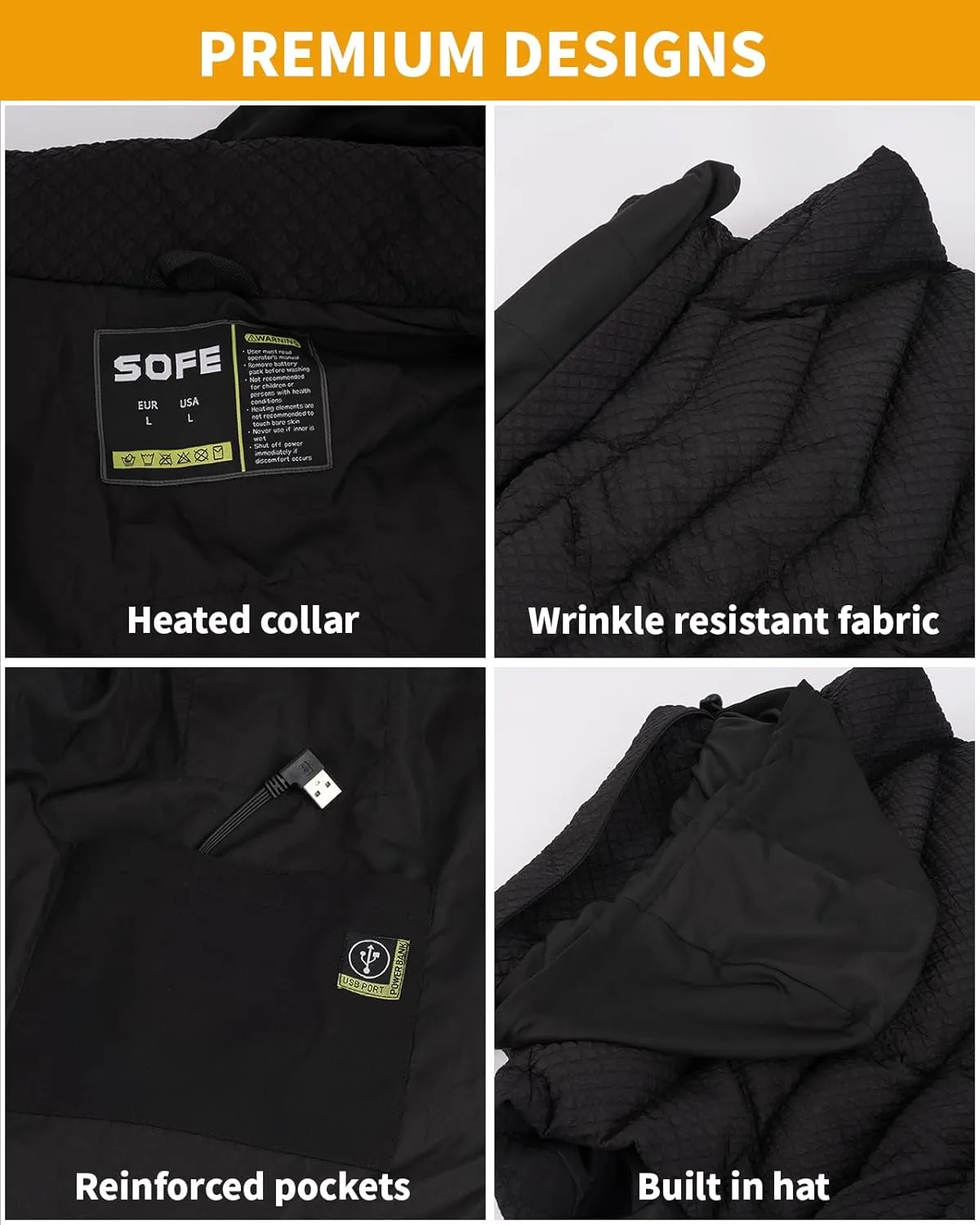 Lightweight Heated Vest for Men/Women with Battery Pack Rechargeable Electric Heated Apparel Battery Included