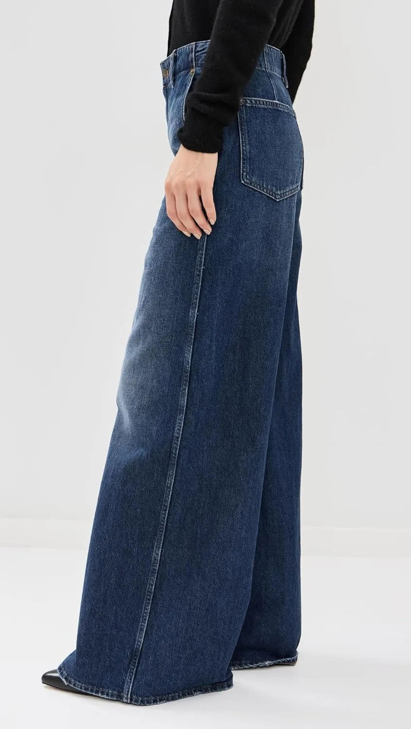 Madewell Women's Dark Wide Sweep Trousers
