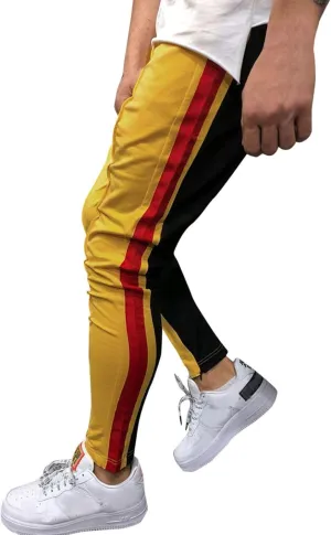 Man Casual Pants Palazzo Pants for Men Mens Slim-Fit Chino Trousers Casual Classic Straight Leg Mens Pants Trendy