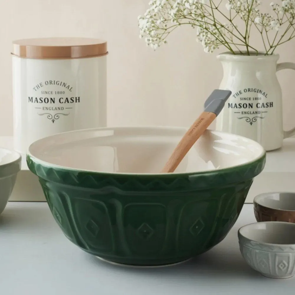 Mason Cash 29cm Green Ceramic Mixing Bowl