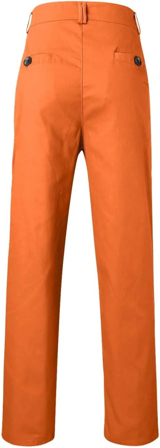 Mens Chinos Dress Pants Slim Fit Skinny Stretch Casual Pants Lightweight Comfy Hiking Travel Slacks Trousers 2024