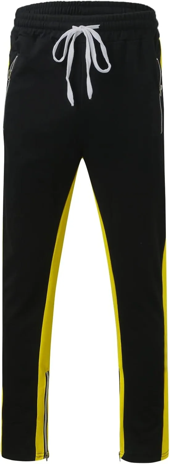 Mens Cotton Trousers Black Casual Pants for Men Men's Slim-Fit Wrinkle- Flat-Front Chino Slim Stretch Chino Trousers