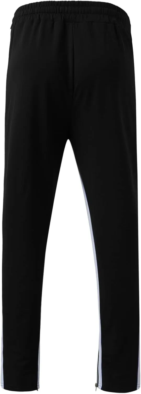 Mens Cotton Trousers Black Casual Pants for Men Men's Slim-Fit Wrinkle- Flat-Front Chino Slim Stretch Chino Trousers