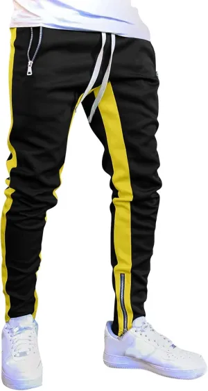Mens Cotton Trousers Black Casual Pants for Men Men's Slim-Fit Wrinkle- Flat-Front Chino Slim Stretch Chino Trousers