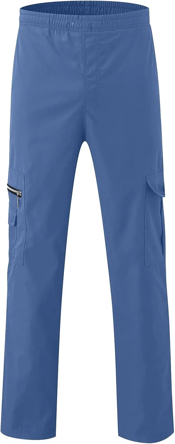 Men's Joggers Cargo Pants Drawstring Fashion Pants Sweatpants Casual Work Chino Pants with Pockets for Men
