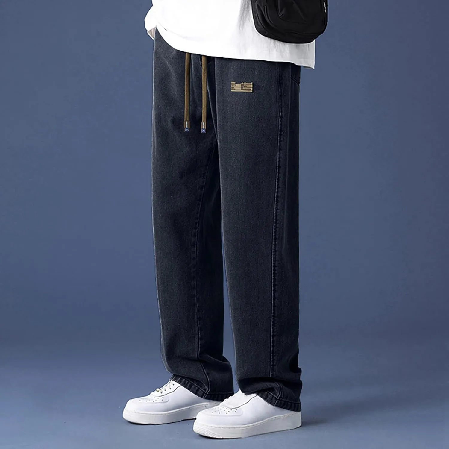Men's Pants Autumn Pants for Men Casual Lightweight Men's Slim-Fit Casual Stretch Chino Pant Wide Leg Pants for Men