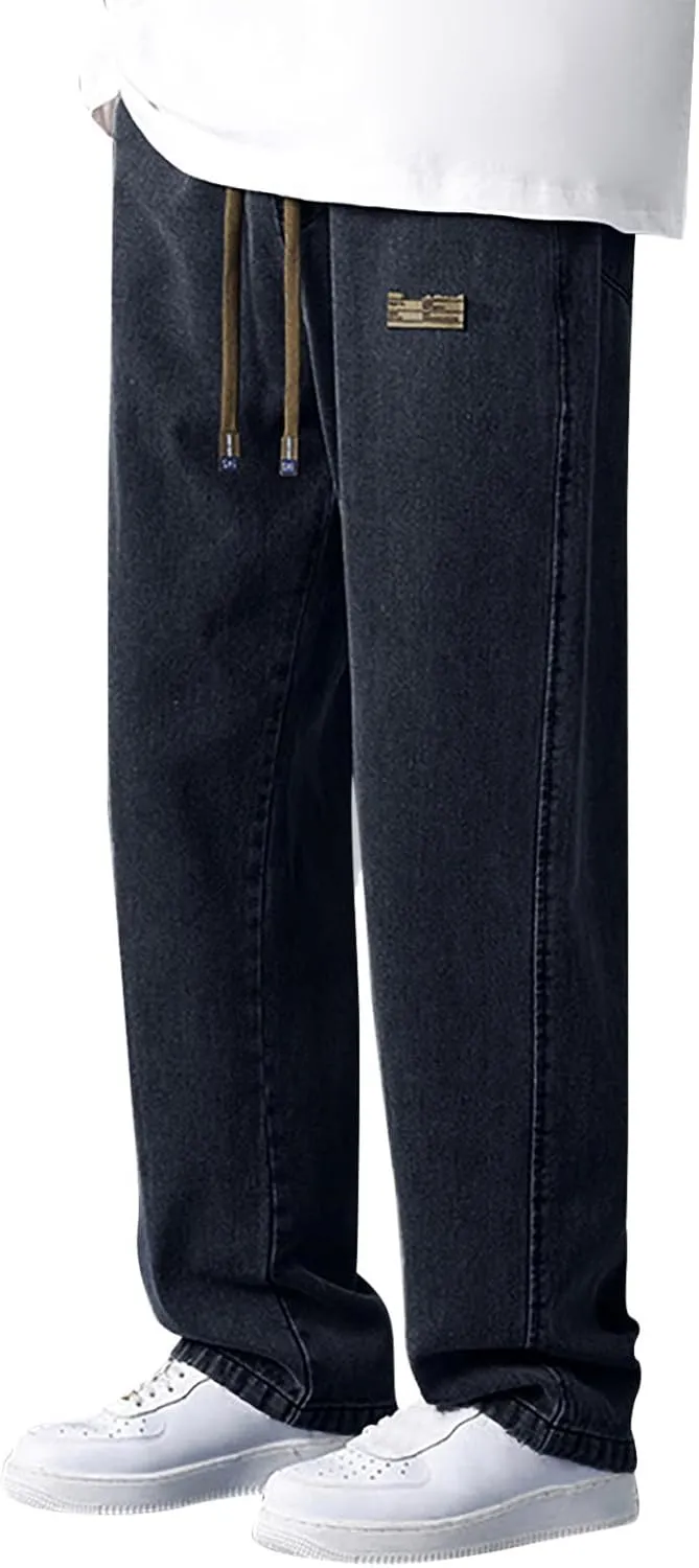 Men's Pants Autumn Pants for Men Casual Lightweight Men's Slim-Fit Casual Stretch Chino Pant Wide Leg Pants for Men