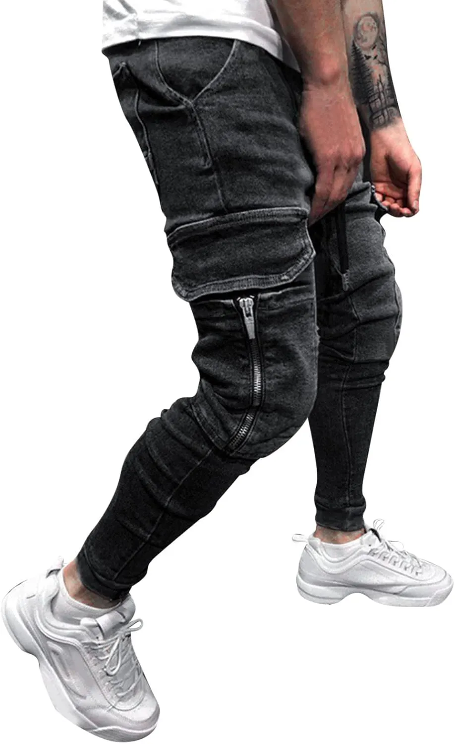 Men's Regular Jeans Men's Slim Chino Pants Men Chino Pants Slim Fit Stretch Bodycon Trousers Casual Men's Dress Pants
