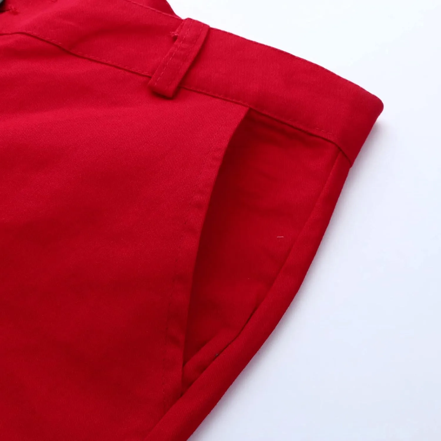 Men's Slim Fit Basic Stretchable Cotton Chino Pant Casual Long Trousers Jogger Pants Golf Clothes