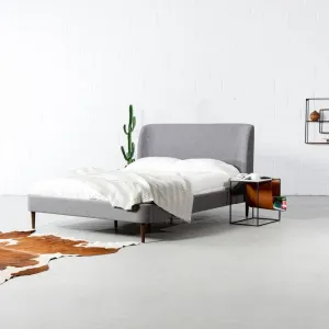 MEREDITH - Dark Grey Fabric Bed