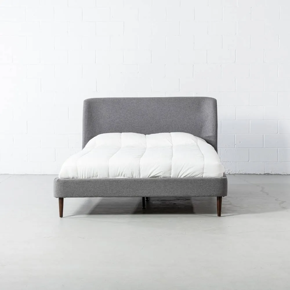 MEREDITH - Dark Grey Fabric Bed