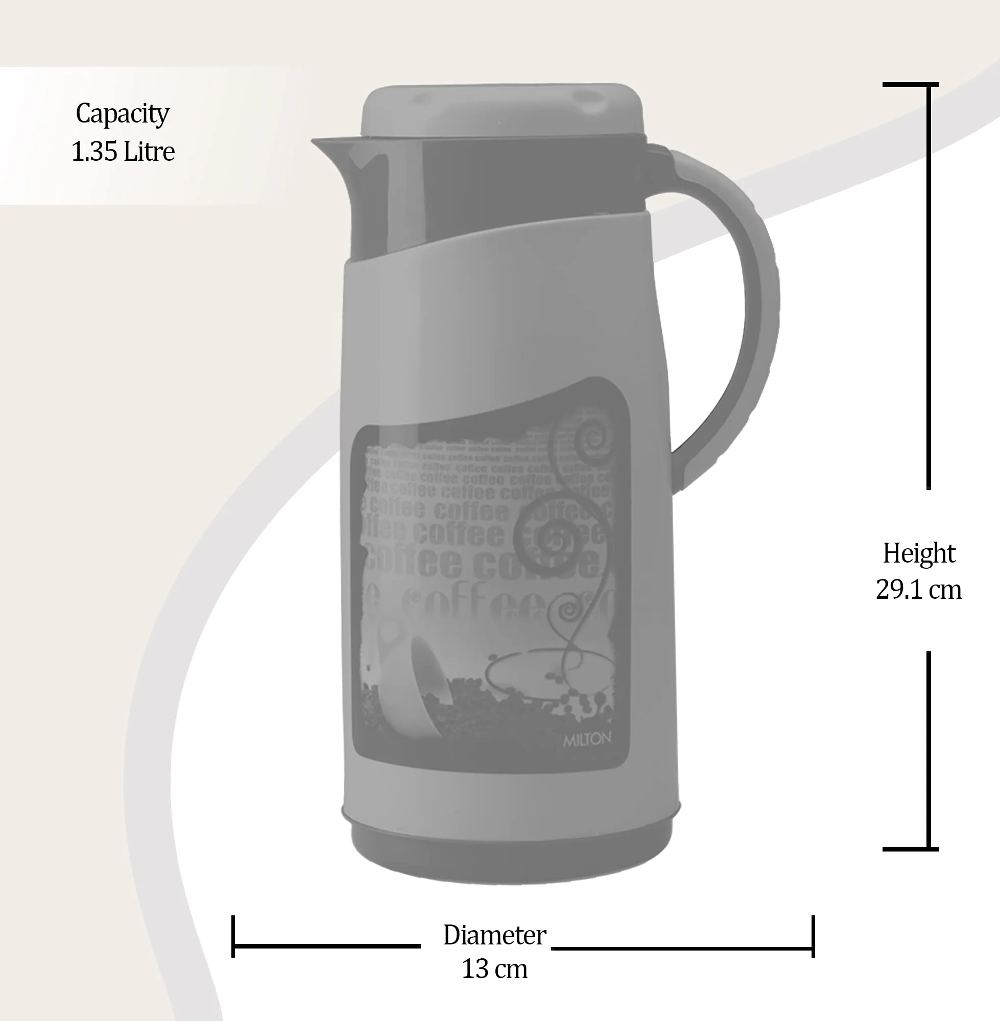 Milton Viva Tuff Jug, 1.5 litres, Orange