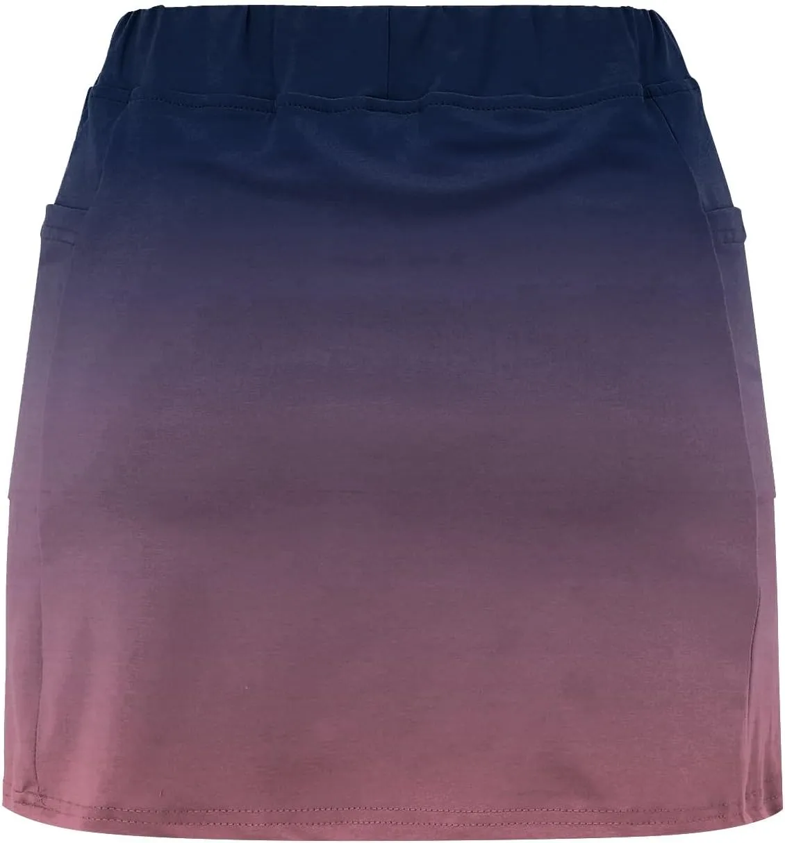 Mini Skorts for Women Tummy Control High Waisted Athletic Tennis Golf Skirts with Pockets Gradient Color Skirt