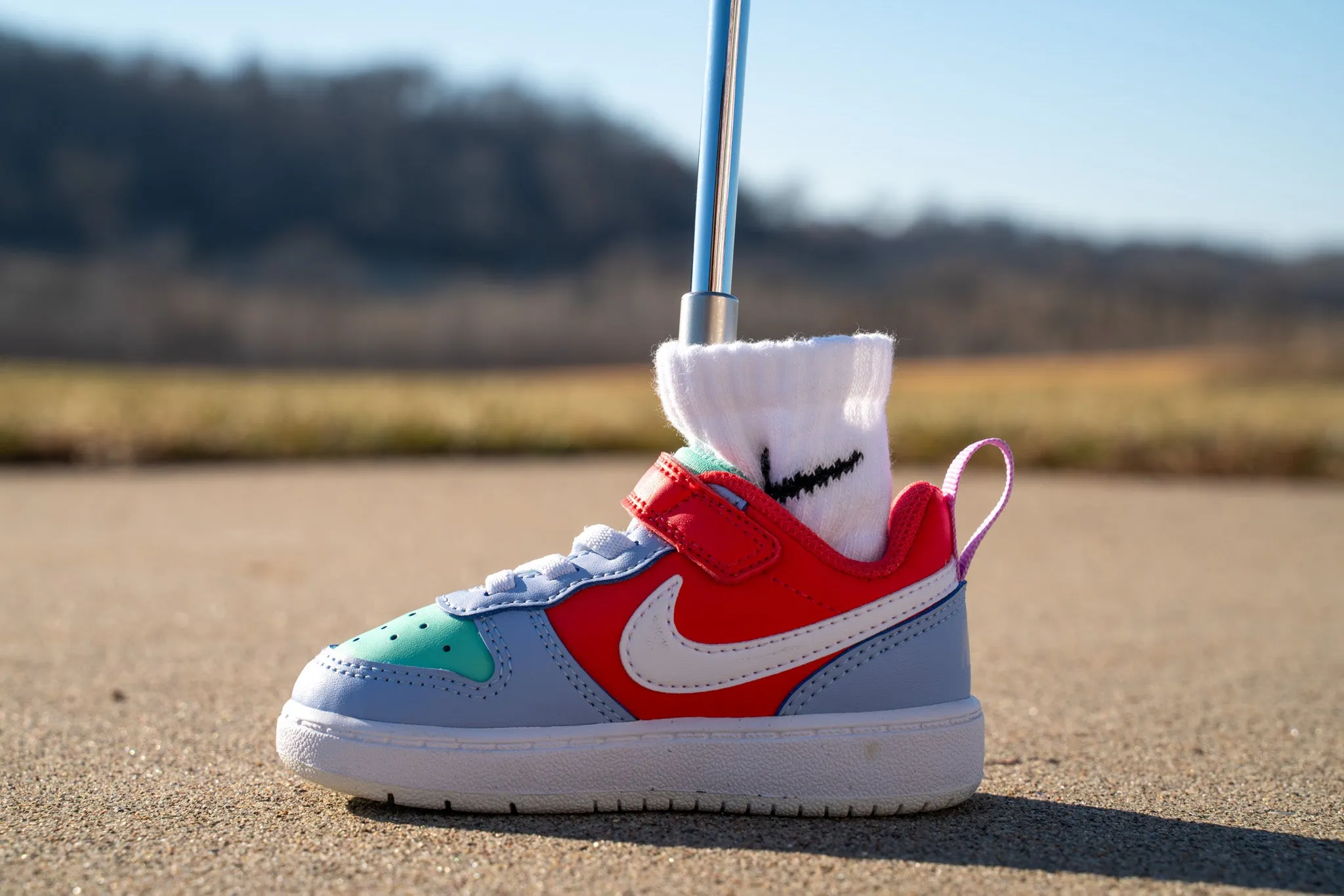 Nike Court Borough Low Recraft [COBALT BLISS RED] Standing Sneaker Putter Cover
