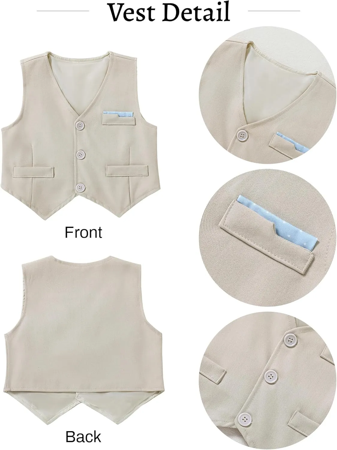 nilikastta Toddler Baby Boy Clothes Suit Gentleman Wedding Outfits Formal Dress Shirt/Bowtie/Vest/Suspender Pants 1-9years